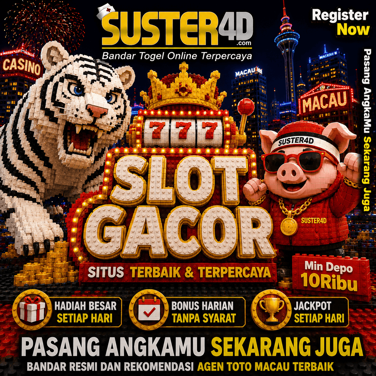 SUSTER4D: Situs Slot Gacor Penuh Hadiah Besar Setiap Hari Tanpa Syarat !